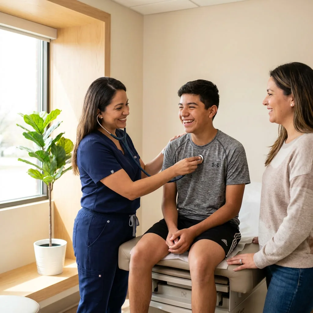 Chequeos Físicos Escolares y Deportivos - Servicio médico Clínica Hispana Cruz 4 Houston TX