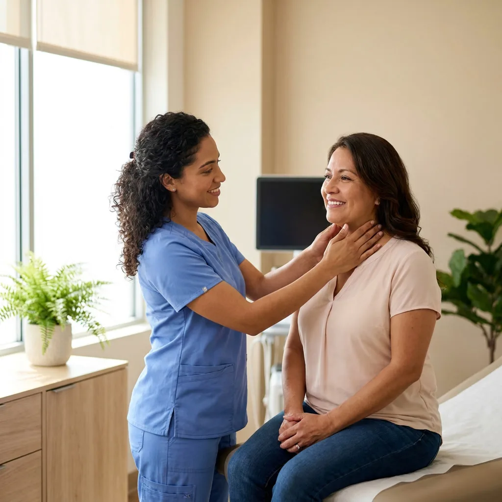 Exámenes y Tratamiento de la Tiroides - Servicio médico Clínica Hispana Cruz 4 Houston TX